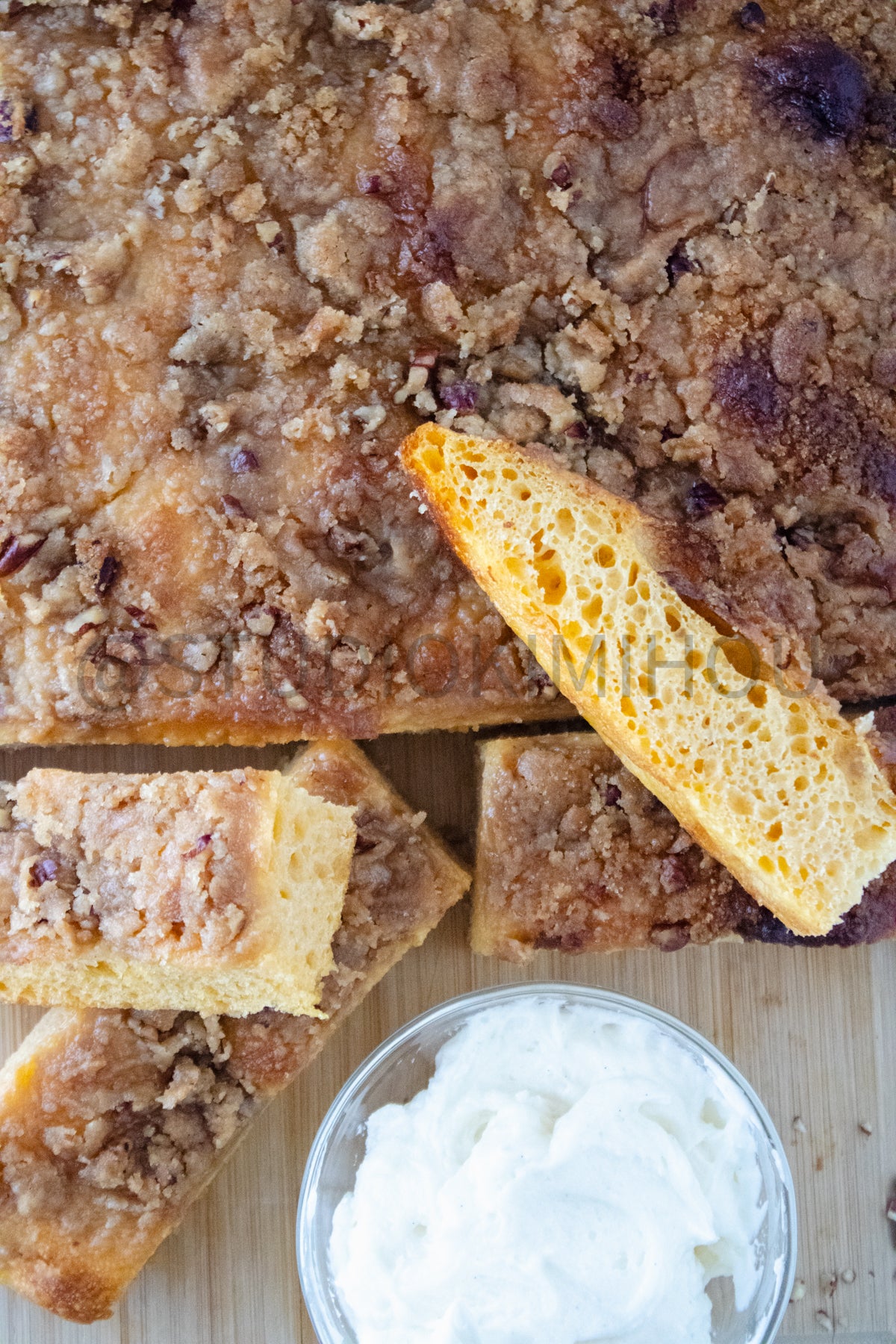 Semi-Exclusive Sweet Potato Focaccia on marble