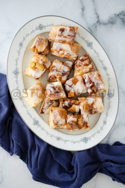 Semi-Exclusive Apple Fritter Focaccia on Marble