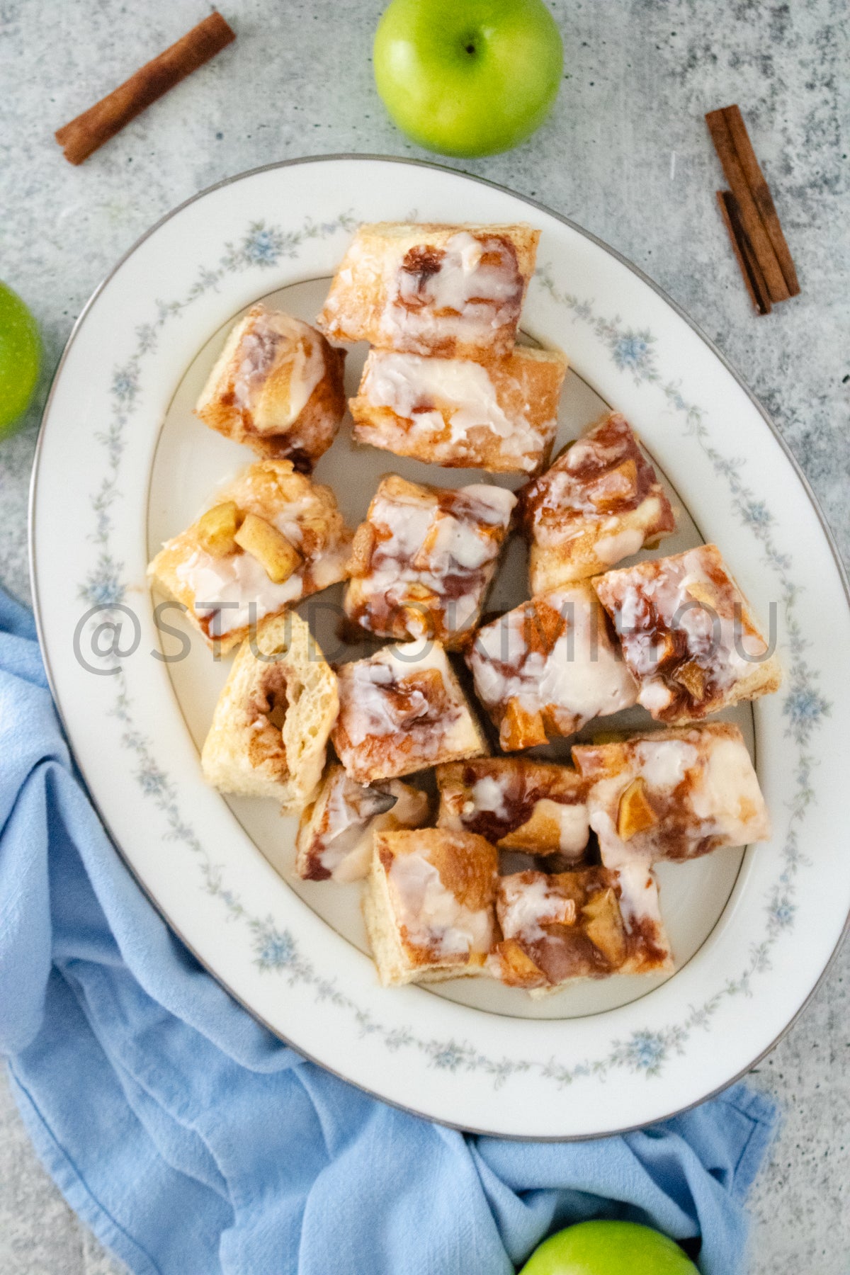 Semi-Exclusive Apple Fritter Focaccia on Concrete