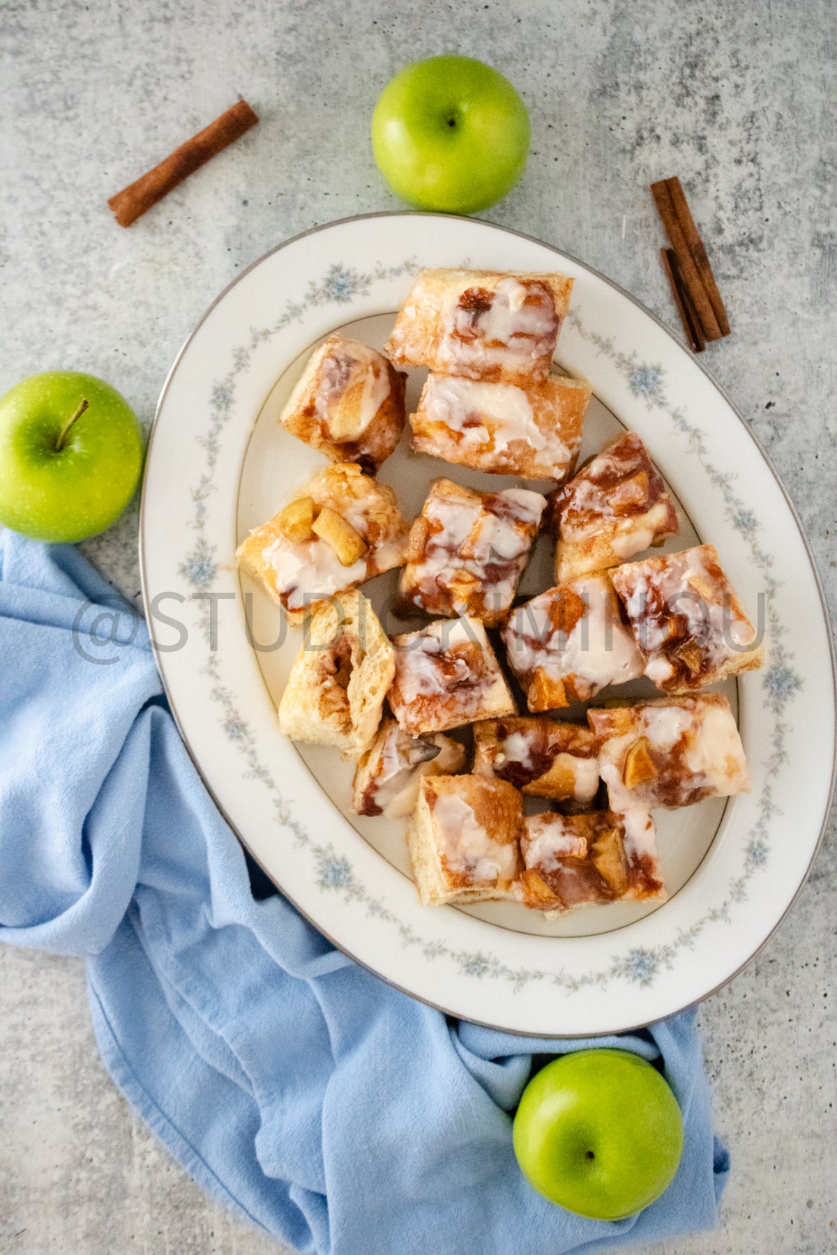 Semi-Exclusive Apple Fritter Focaccia on Concrete