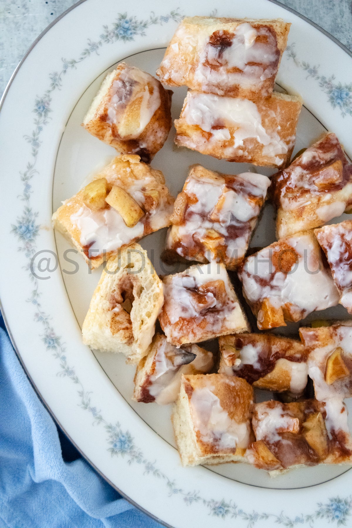 Semi-Exclusive Apple Fritter Focaccia on Concrete