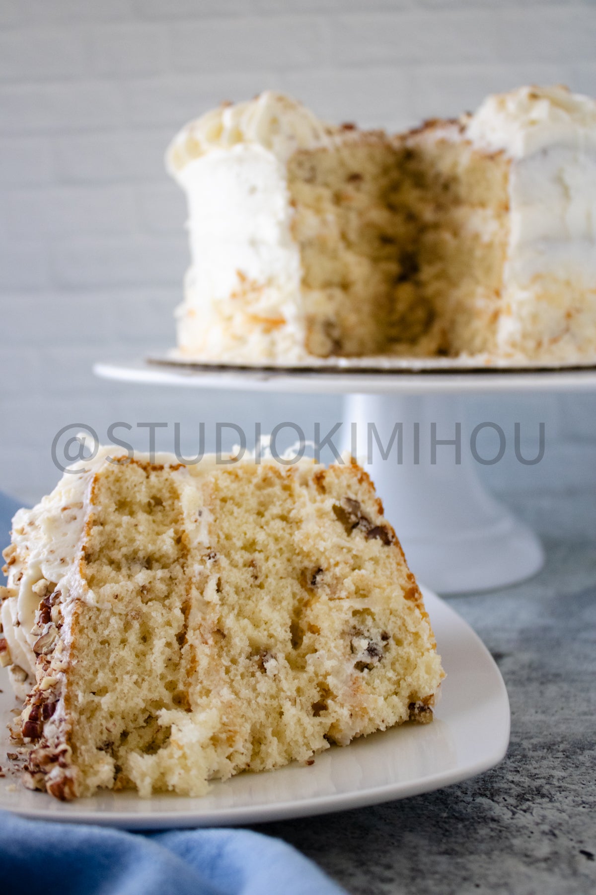 Semi-Exclusive Italian Cream Cake on Concrete