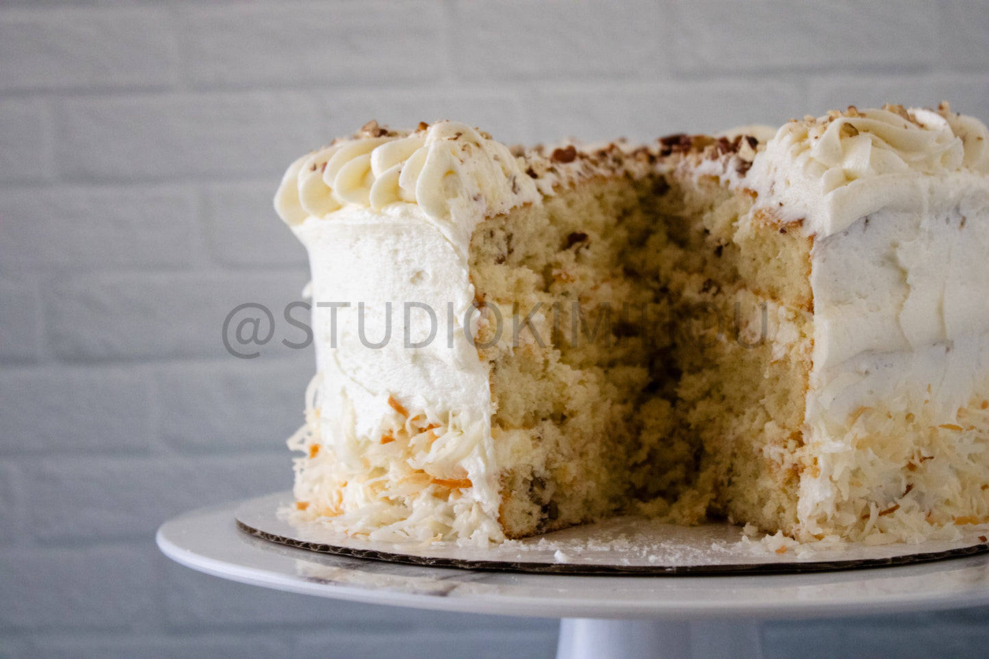 Semi-Exclusive Italian Cream Cake on Concrete