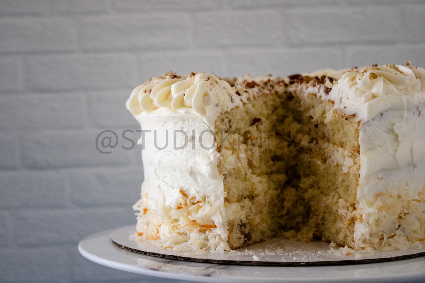 Semi-Exclusive Italian Cream Cake on Concrete