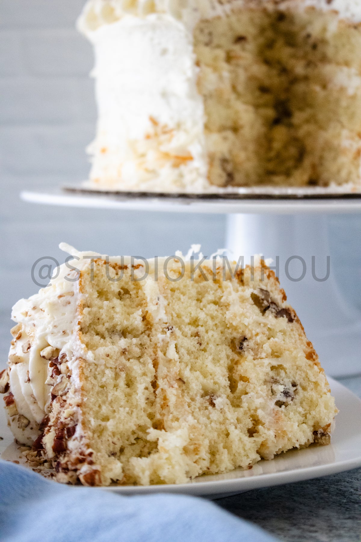 Semi-Exclusive Italian Cream Cake on Concrete