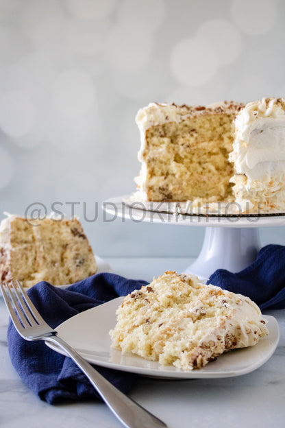 Semi-Exclusive Italian Cream Cake on Marble