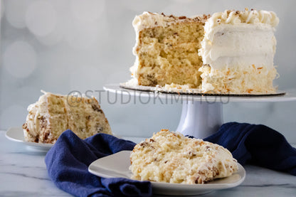 Semi-Exclusive Italian Cream Cake on Marble