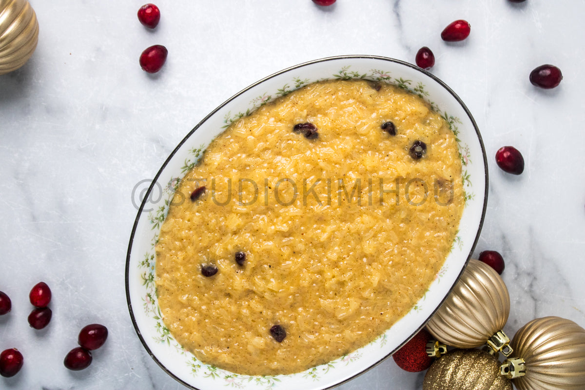 Semi-Exclusive Stove Top Rice Pudding on Marble