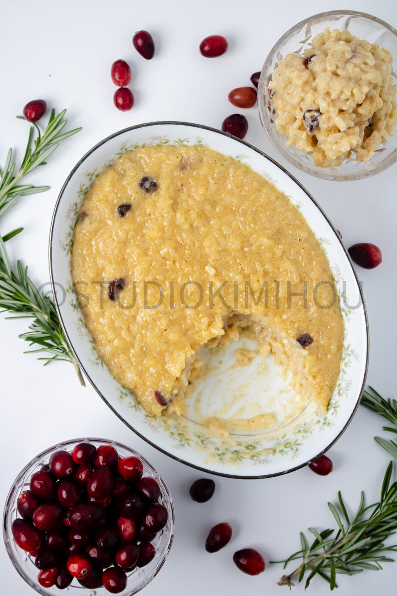 Semi-Exclusive Stove Top Rice Pudding on White
