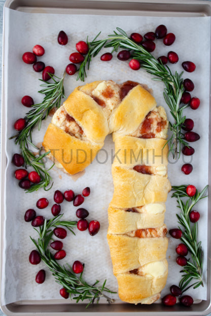 Semi-Exclusive Candy Cane Pastry on Concrete