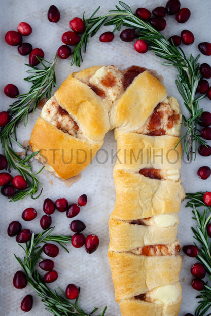 Semi-Exclusive Candy Cane Pastry on Concrete