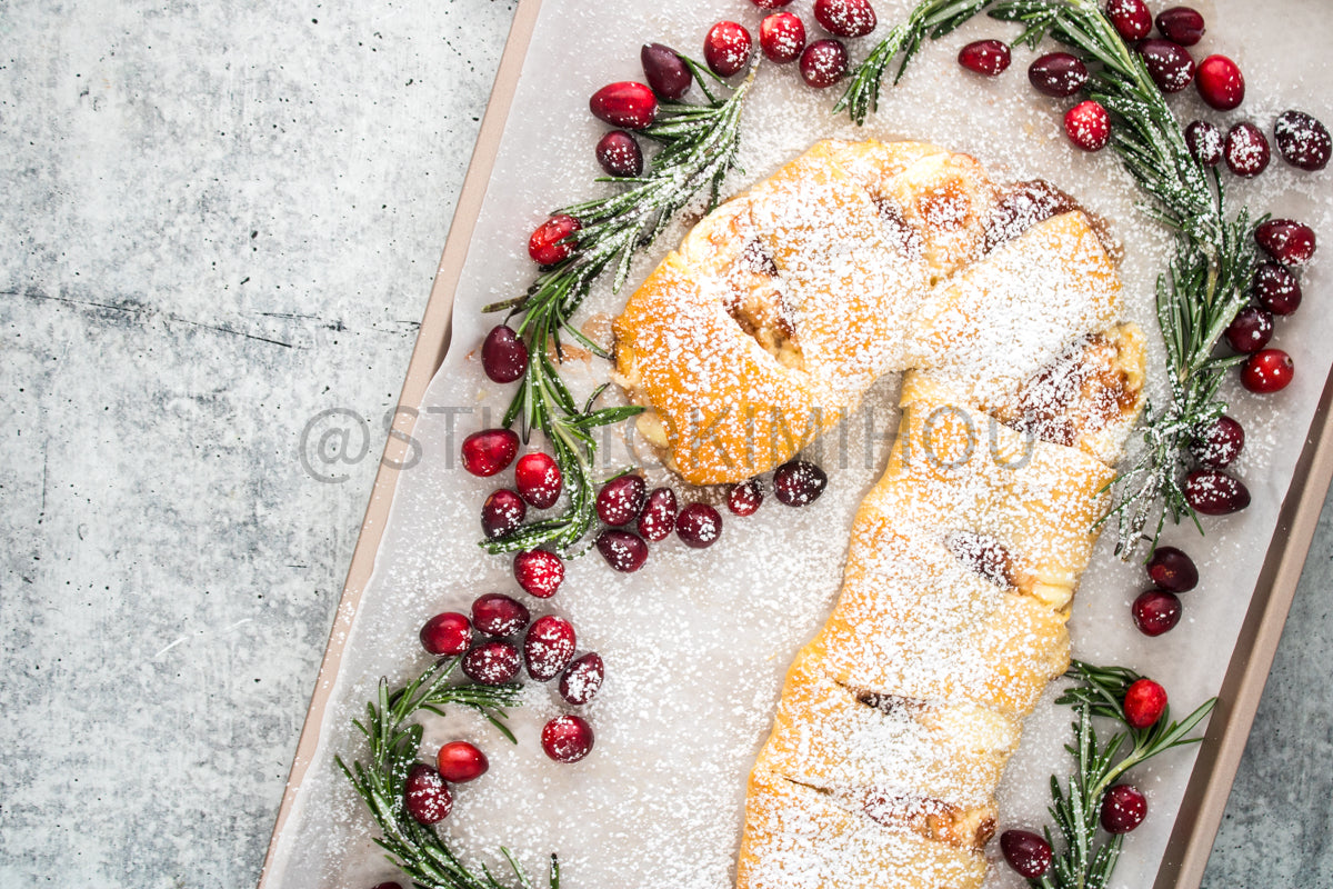 Semi-Exclusive Candy Cane Pastry on Concrete