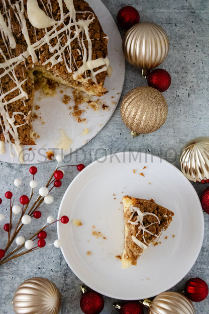 Semi-Exclusive Eggnog Coffee Cake on Concrete