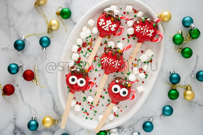Semi-Exclusive Hot Cocoa Oreo Pop on Marble