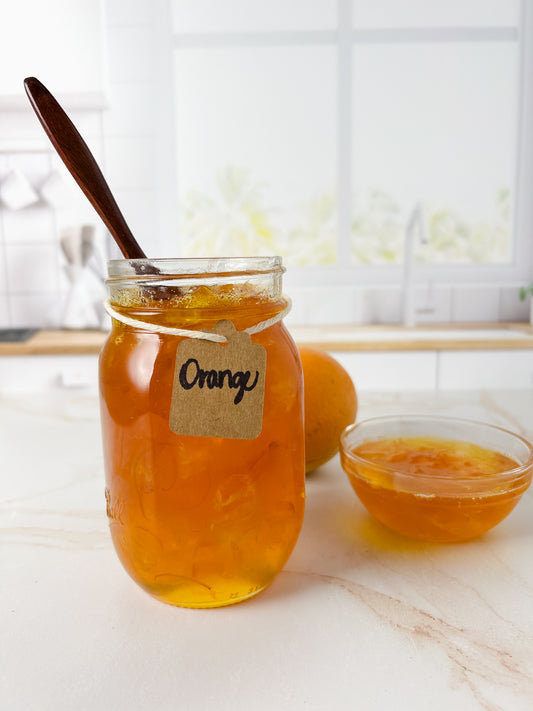 Semi-Exclusive Orange Marmalade on Champagne Marble