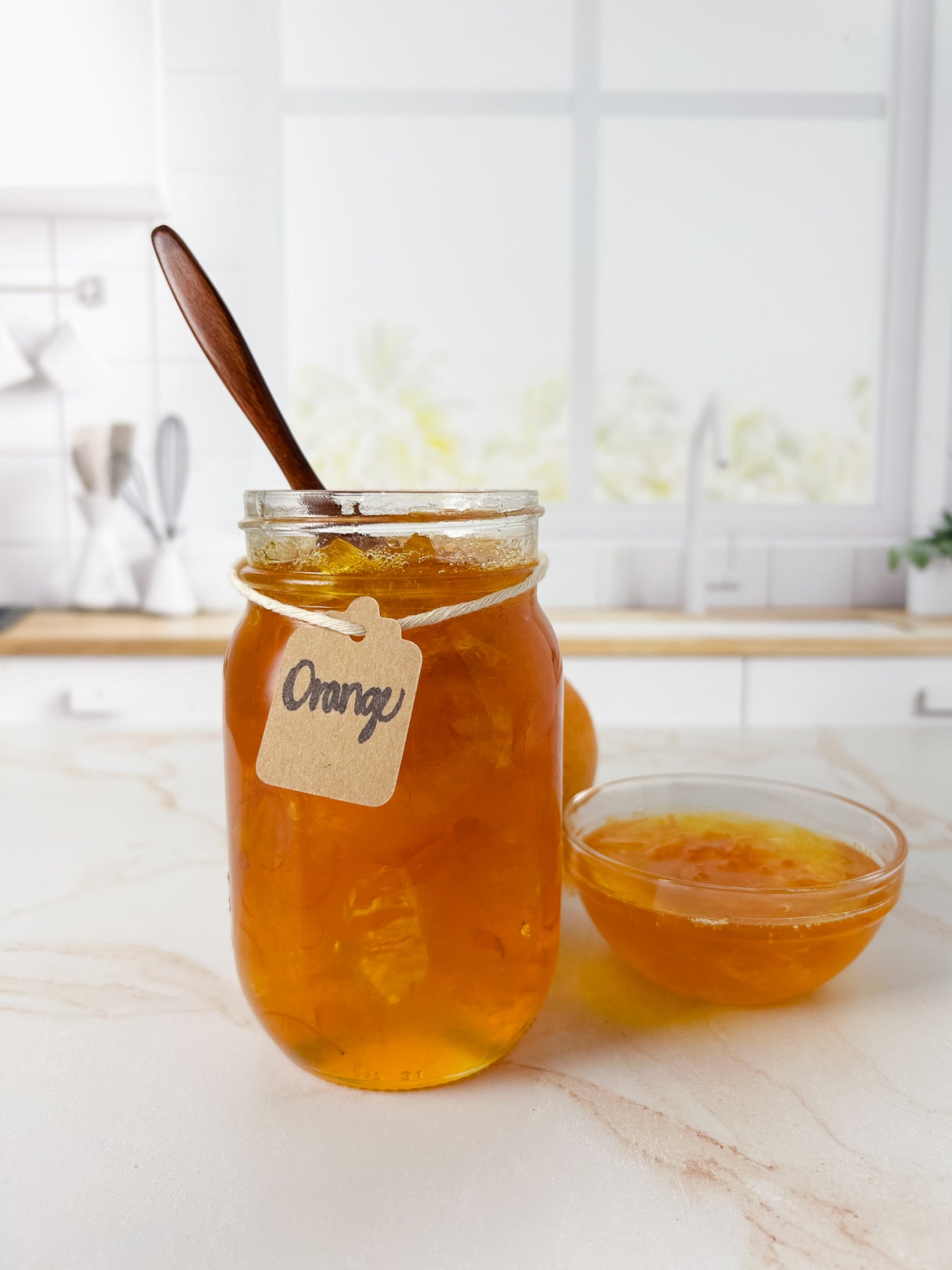 Semi-Exclusive Orange Marmalade on Champagne Marble