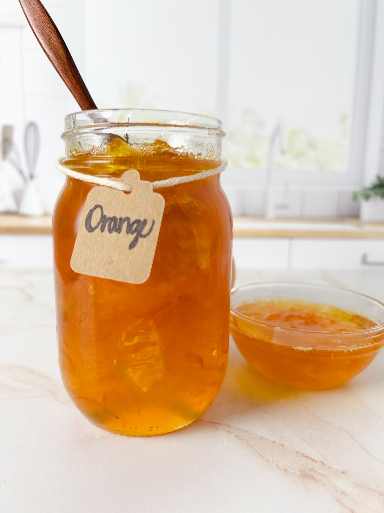 Semi-Exclusive Orange Marmalade on Champagne Marble