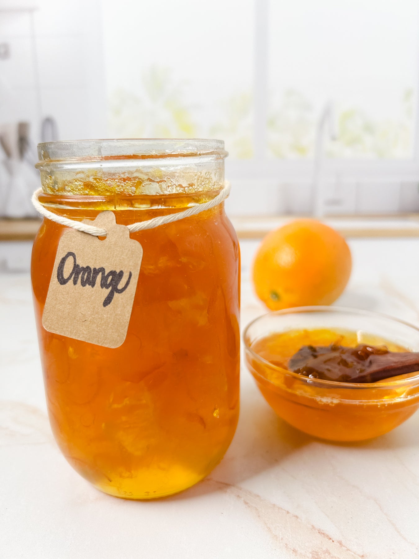 Semi-Exclusive Orange Marmalade on Champagne Marble