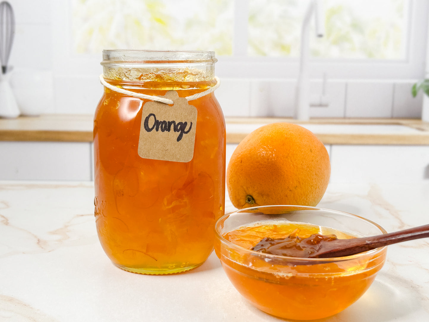 Semi-Exclusive Orange Marmalade on Champagne Marble