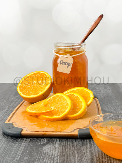 Semi-Exclusive Orange Marmalade on Weathered Wood