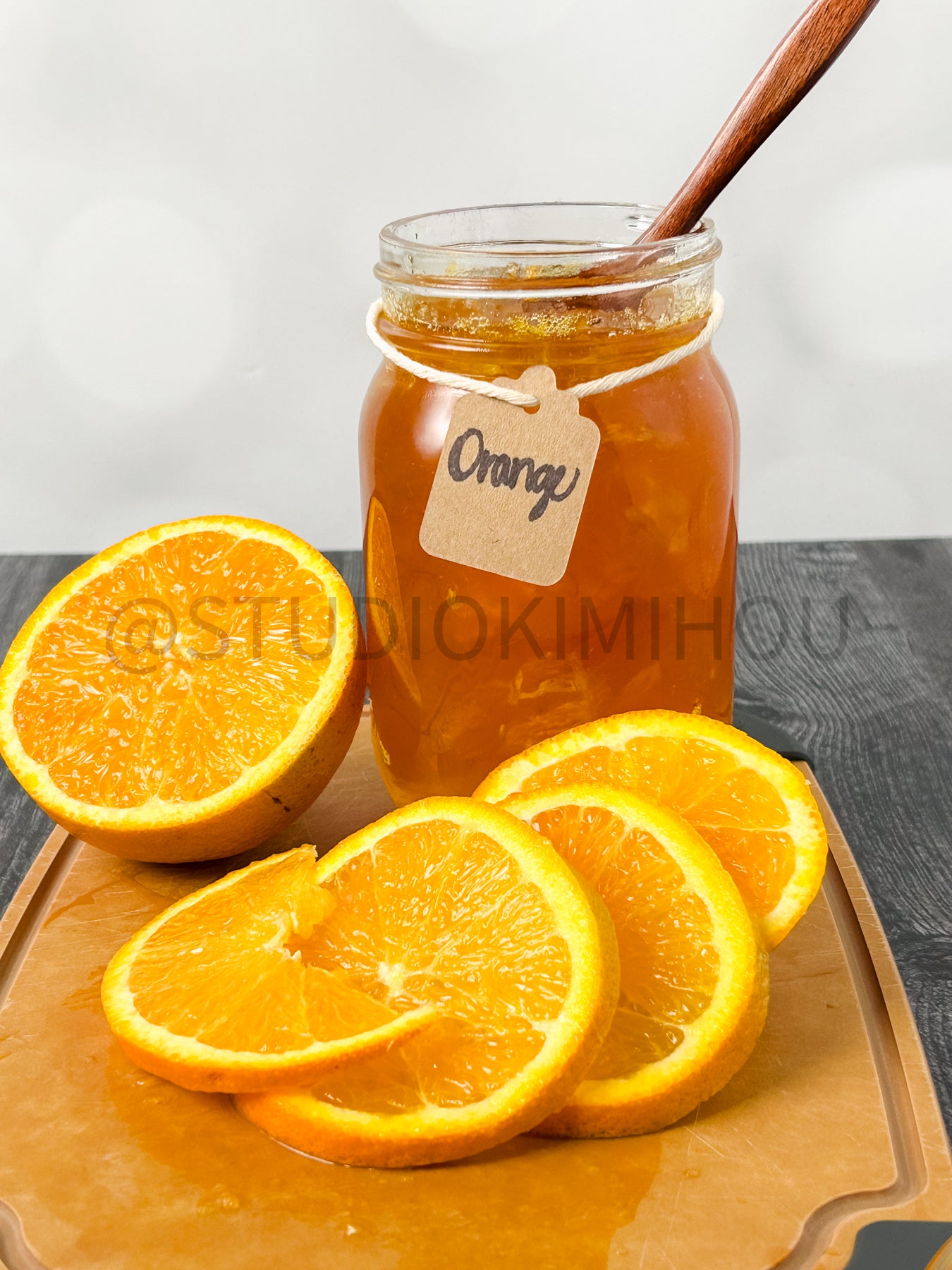 Semi-Exclusive Orange Marmalade on Weathered Wood