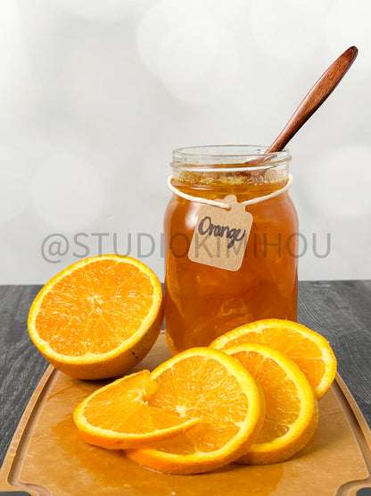 Semi-Exclusive Orange Marmalade on Weathered Wood