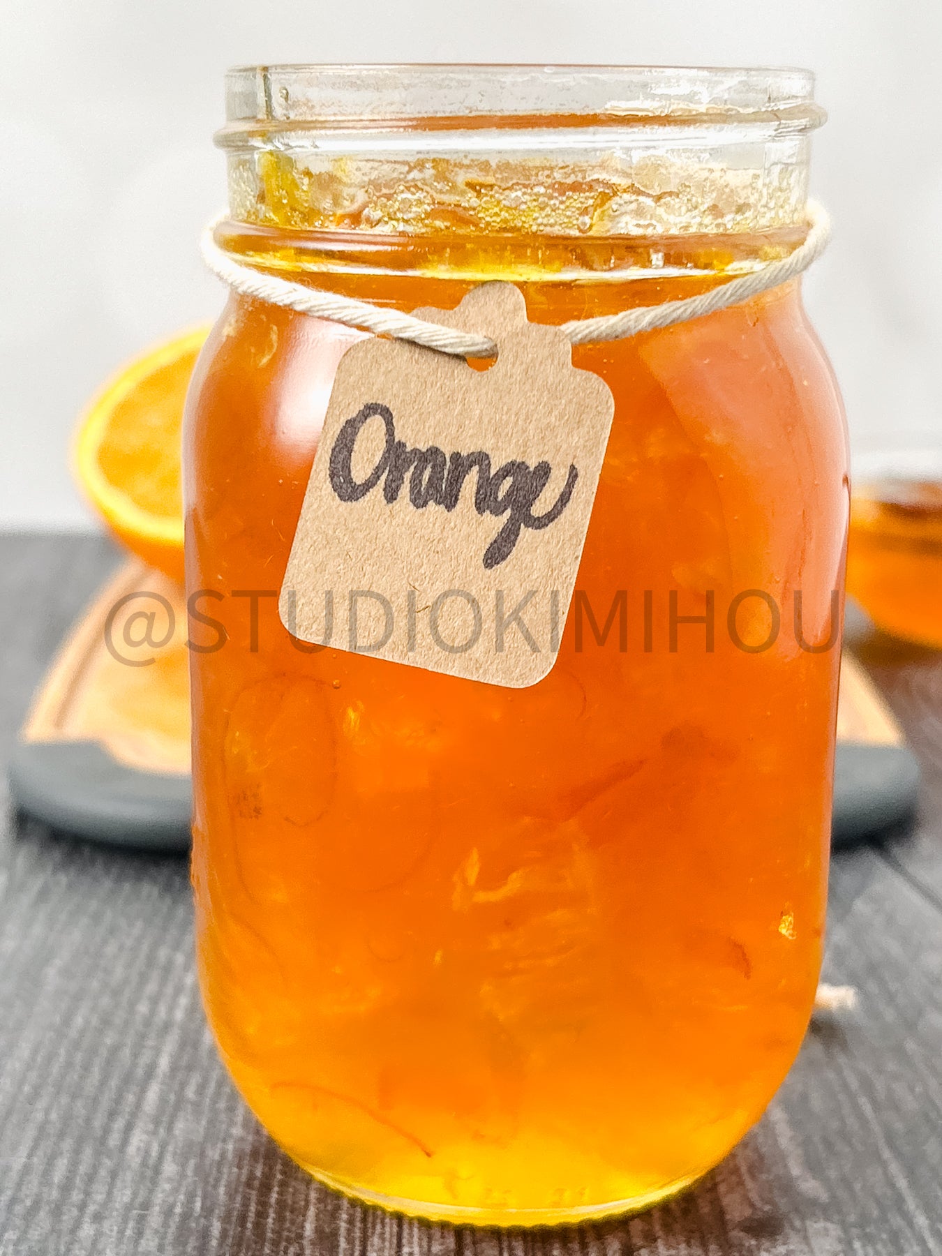 Semi-Exclusive Orange Marmalade on Weathered Wood