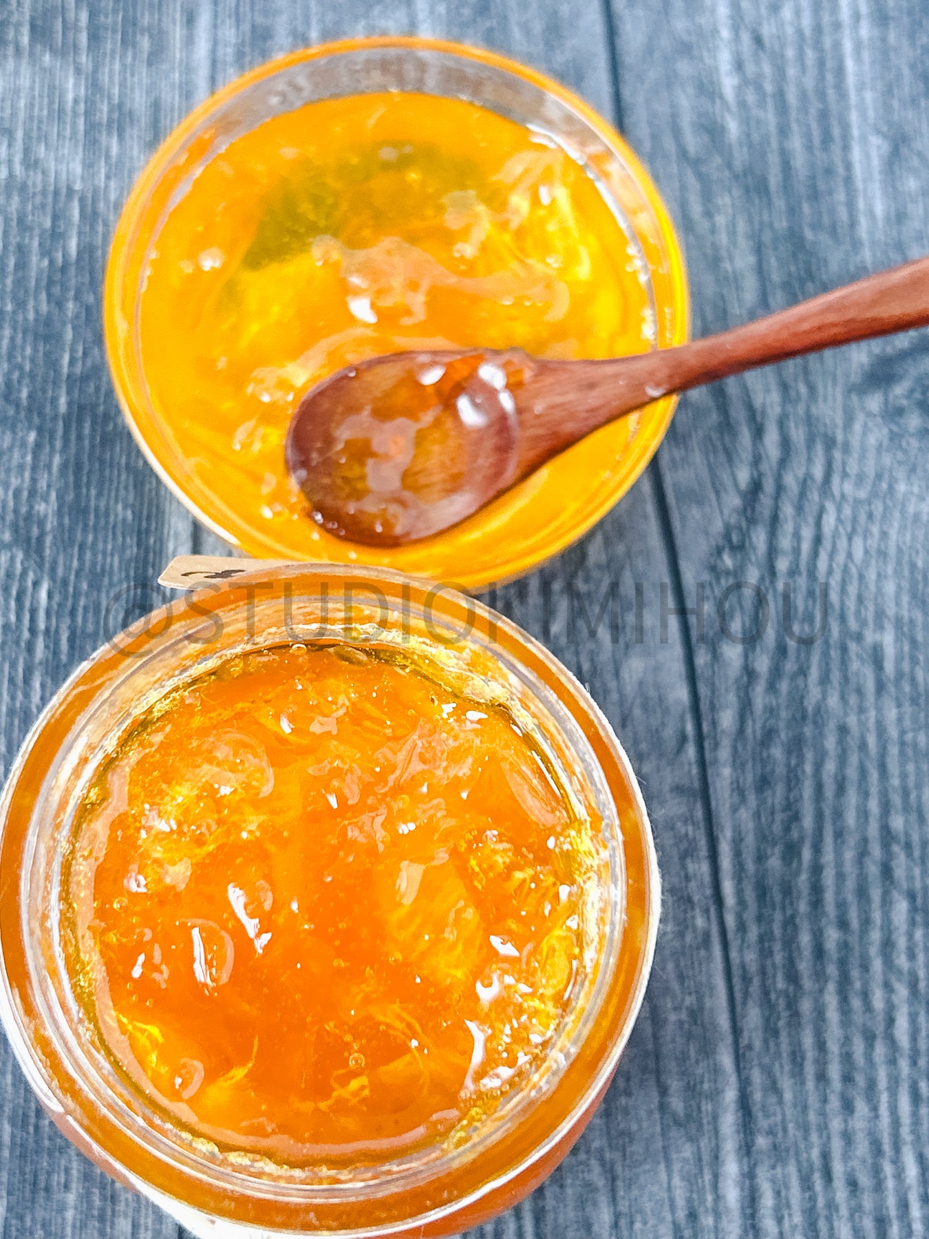 Semi-Exclusive Orange Marmalade on Weathered Wood
