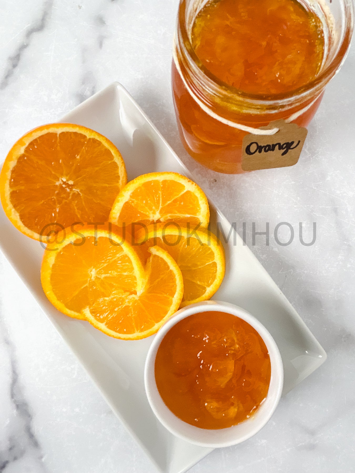 Semi-Exclusive Orange Marmalade on Marble