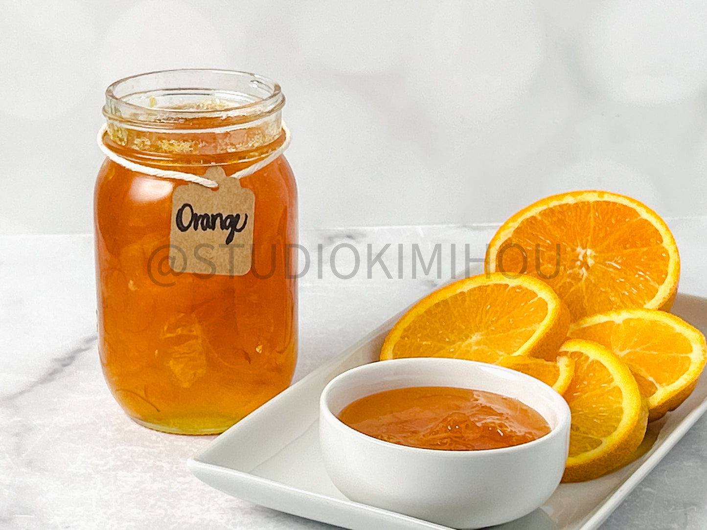 Semi-Exclusive Orange Marmalade on Marble