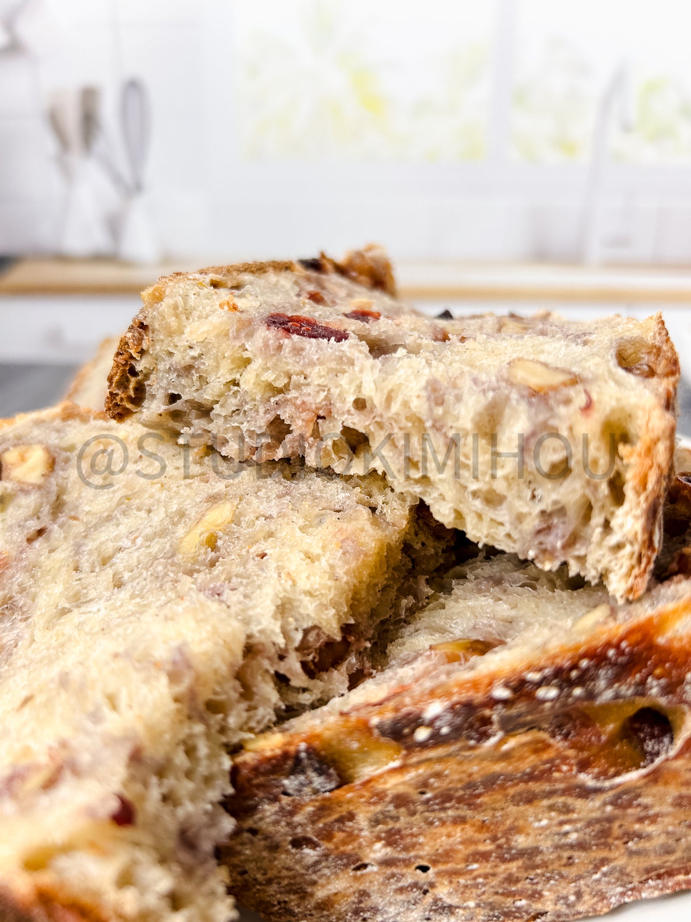 Semi-Exclusive Orange Cranberry Walnut Sourdough on Concrete