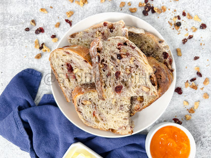 Semi-Exclusive Orange Cranberry Walnut Sourdough on Concrete