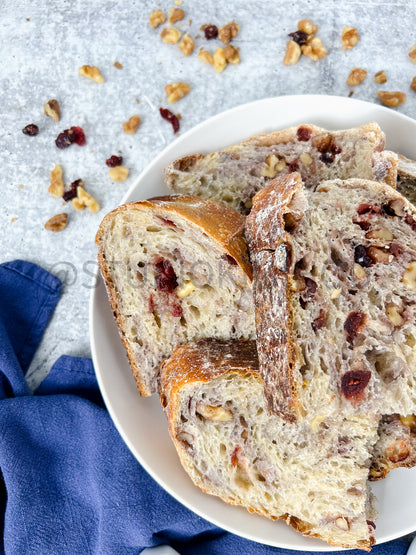 Semi-Exclusive Orange Cranberry Walnut Sourdough on Concrete