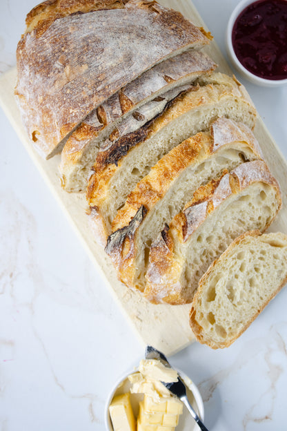 Semi-Exclusive Sourdough Bread on Champagne Marble