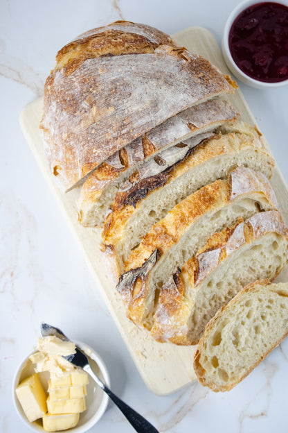 Semi-Exclusive Sourdough Bread on Champagne Marble