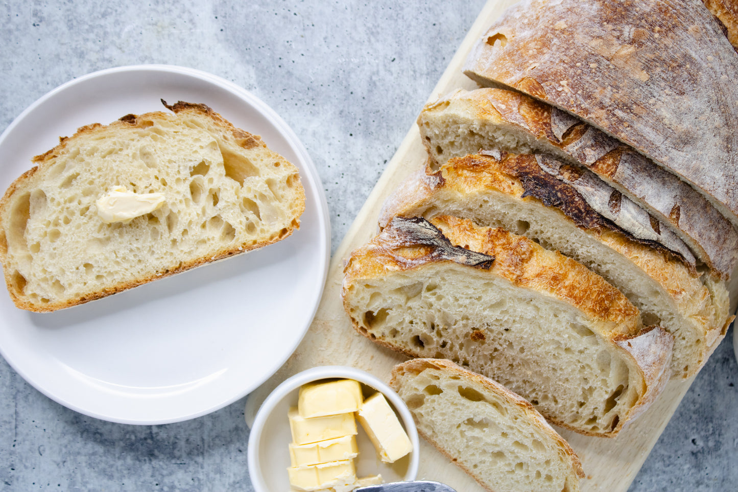 Semi-Exclusive Sourdough Bread on Concrete
