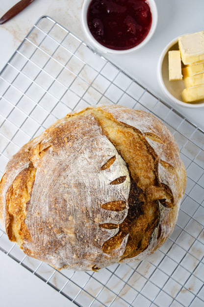 Semi-Exclusive Sourdough Bread on Champagne Marble