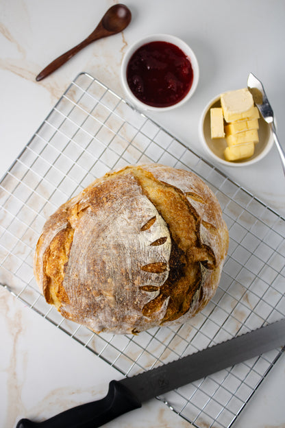 Semi-Exclusive Sourdough Bread on Champagne Marble