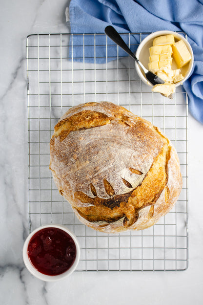 Semi-Exclusive Sourdough Bread on Marble